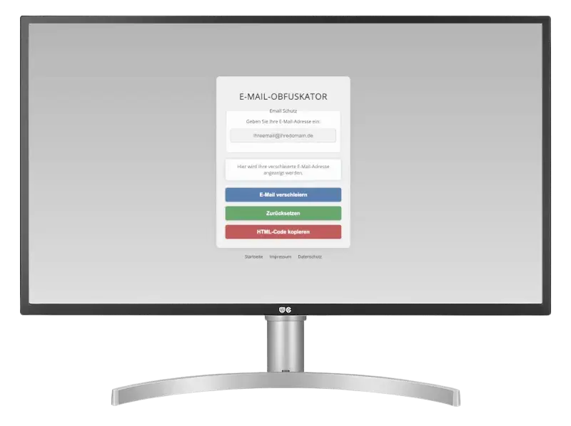 Symbolgrafik, E-Mail-Obfuskation